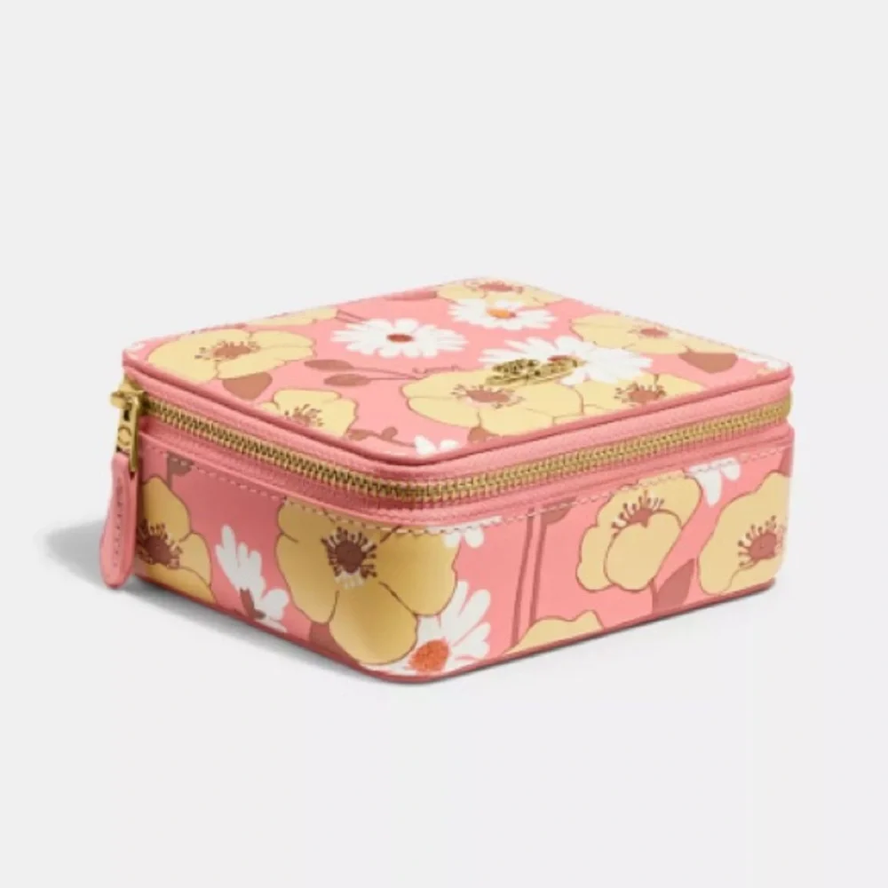 NWT COACH Jewelry Box With Floral Print C9657G_9